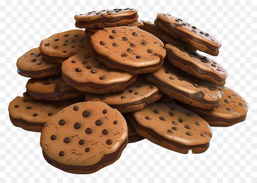 Galletas De Chocolate，Galletas Con Chispas De Chocolate PNG