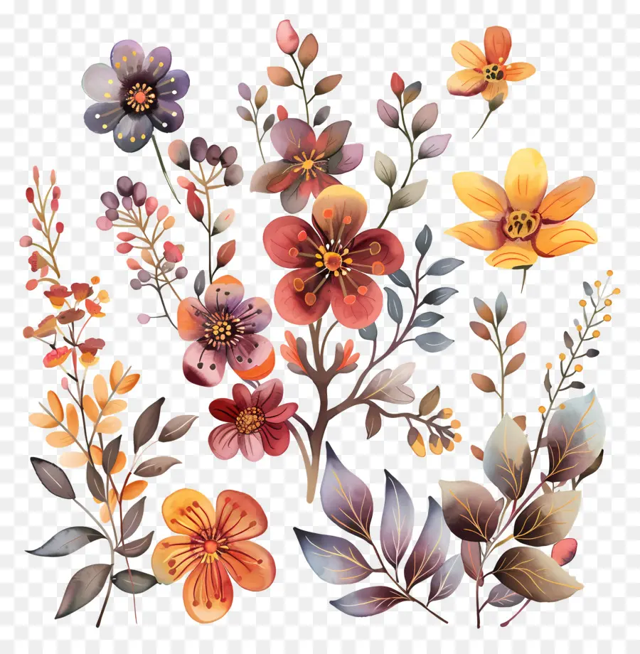 Flores Del Bosque，Flores PNG