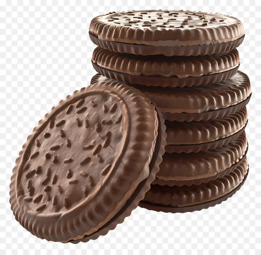 Galletas De Chocolate，Dulce PNG