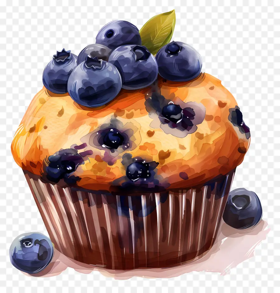 Muffin De Arándanos，Arándano PNG