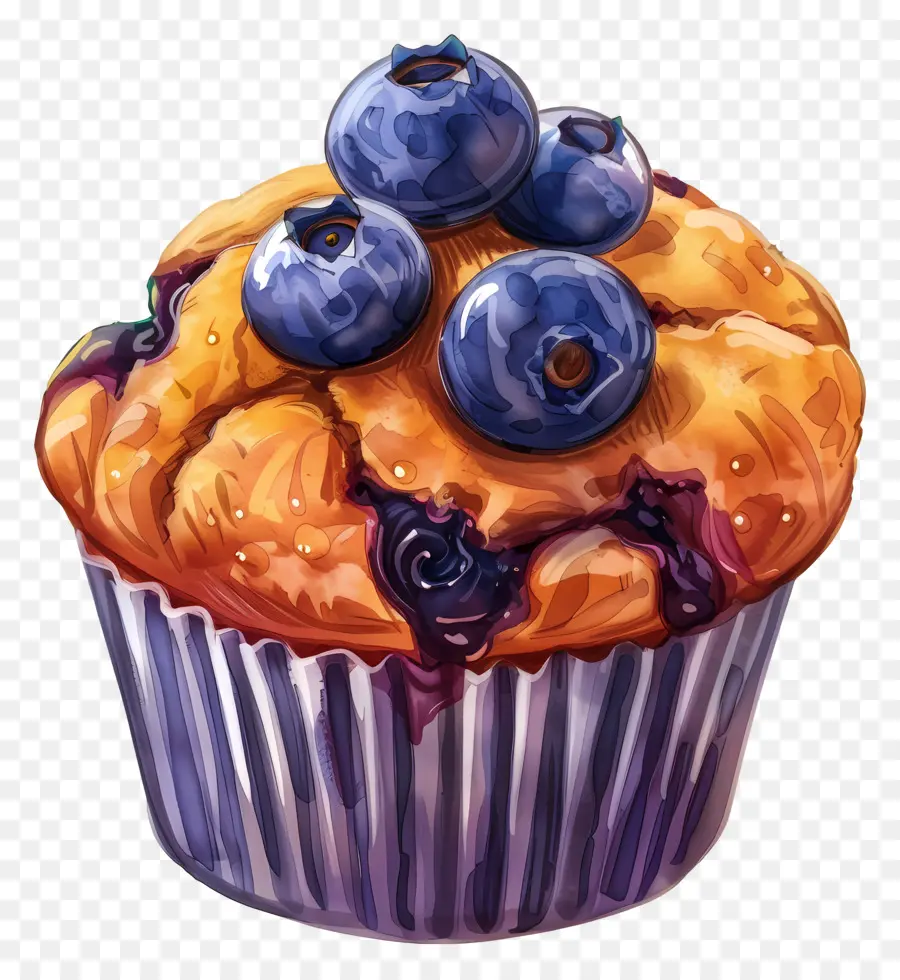 Muffin De Arándanos，Arándano PNG