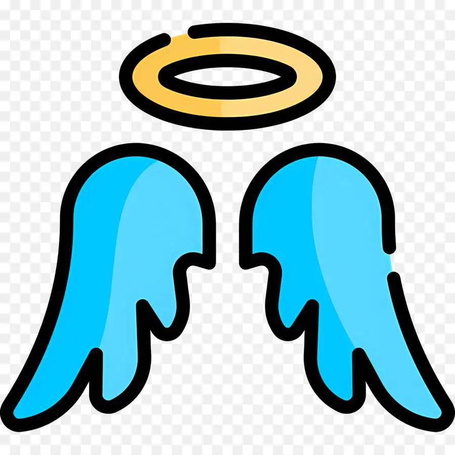 Alas，Alas De ángel Y Halo PNG