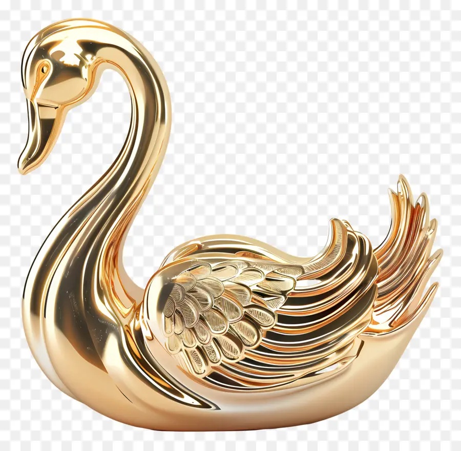 Cisne Dorado，Pájaro PNG