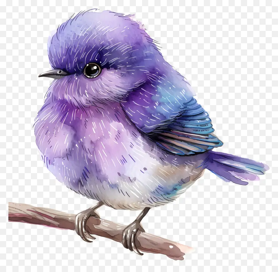 Pájaro Morado，Plumas PNG