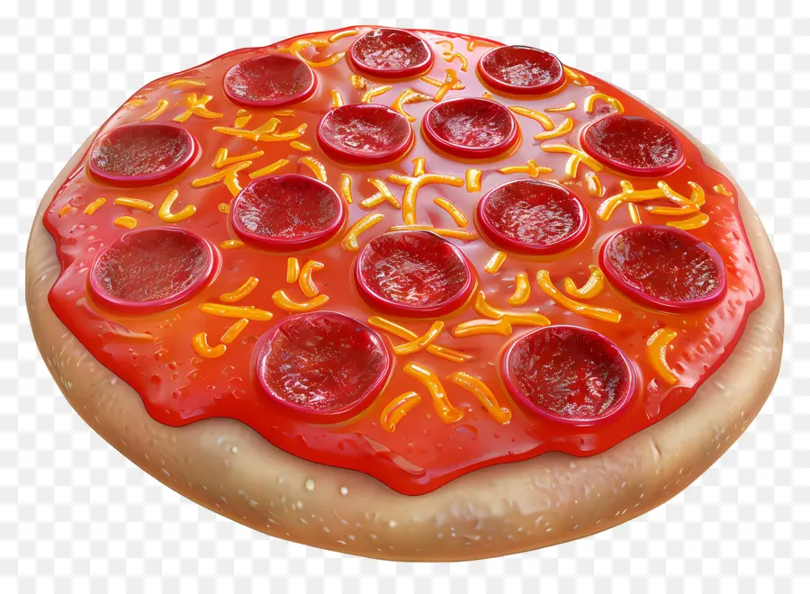 Pizza De Peperoni，Pizza Entera PNG