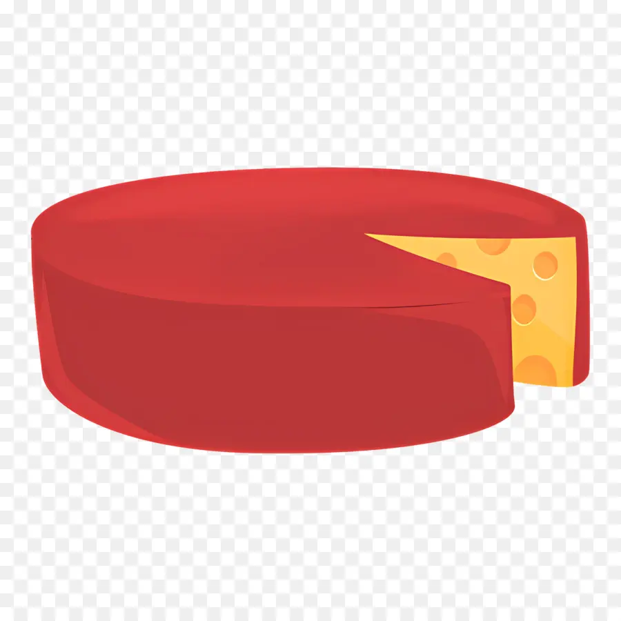 Rueda De Queso，Queso Rojo PNG