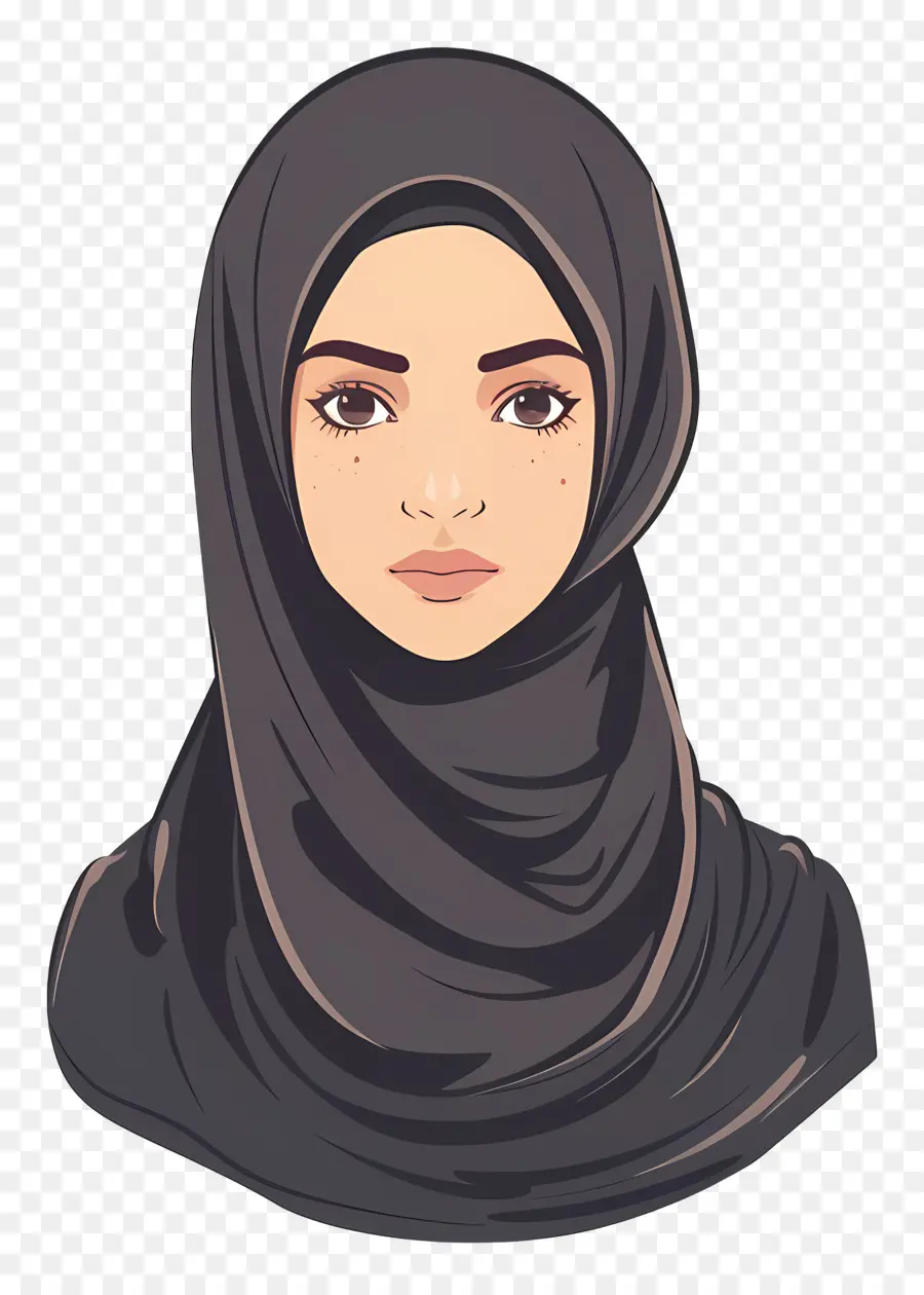 Mujer En Hijab，Chica En Hijab PNG