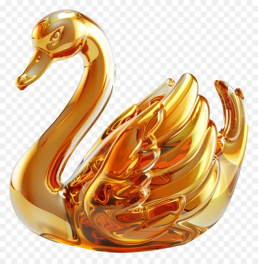 Cisne Dorado，Pájaro PNG