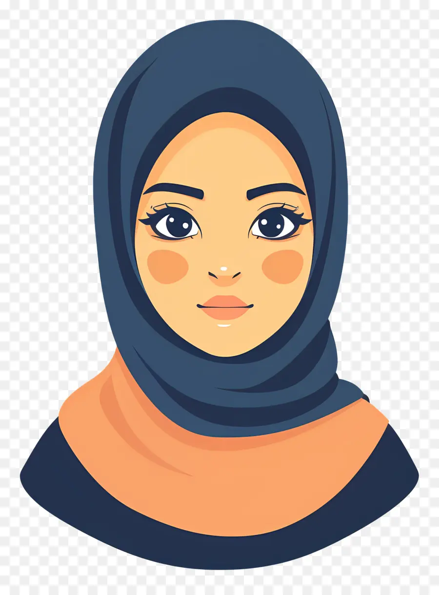 Mujer En Hijab，Chica En Hijab PNG