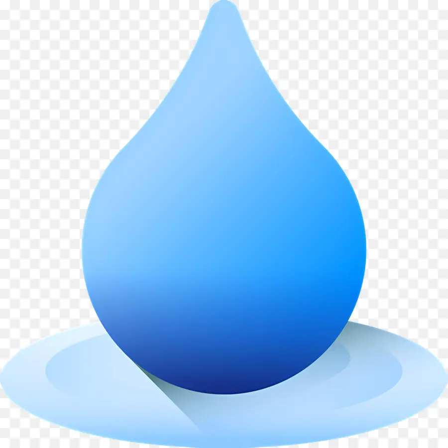 Gota De Agua，Azul PNG