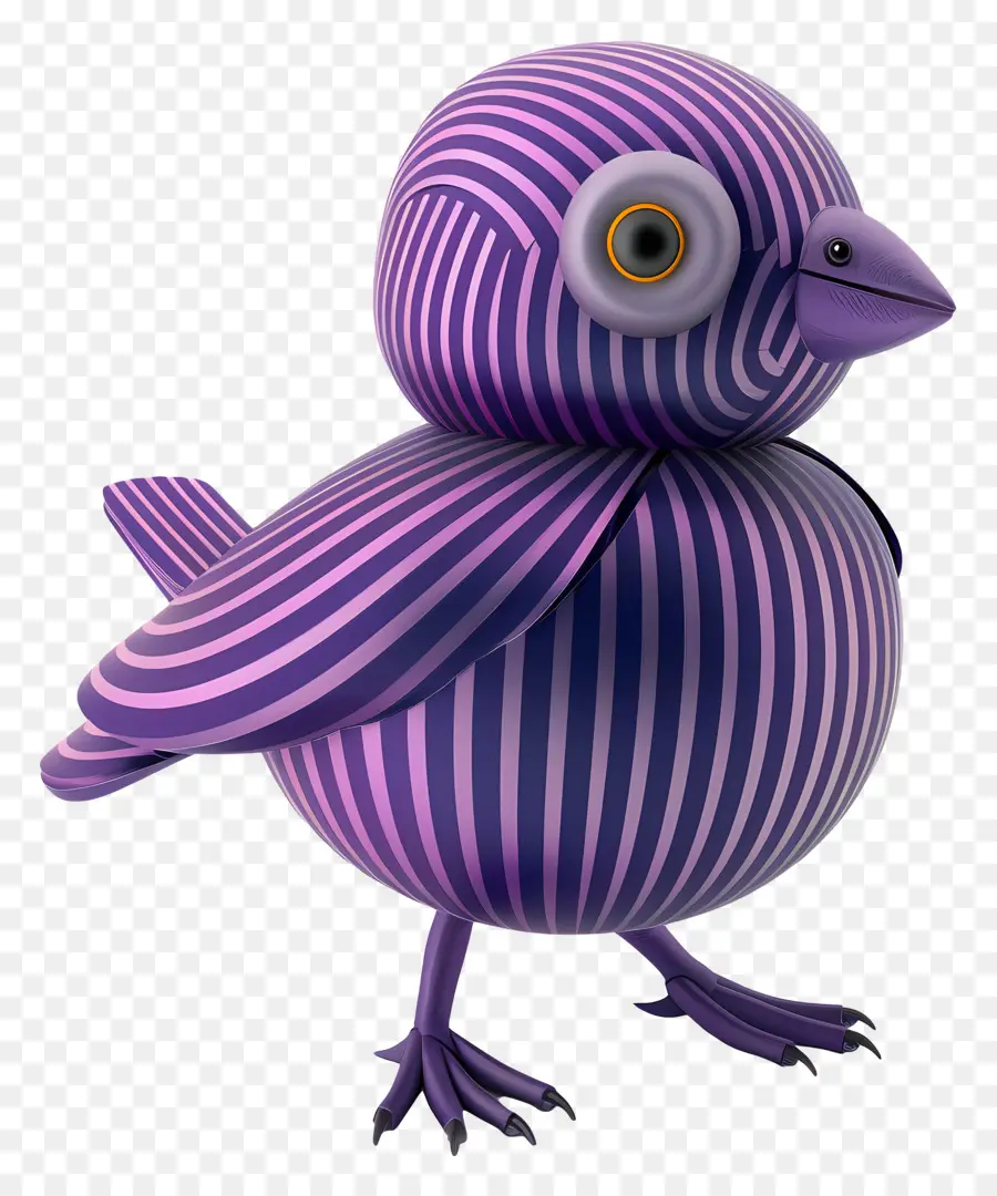 Pájaro Morado，Pájaro Rayado PNG