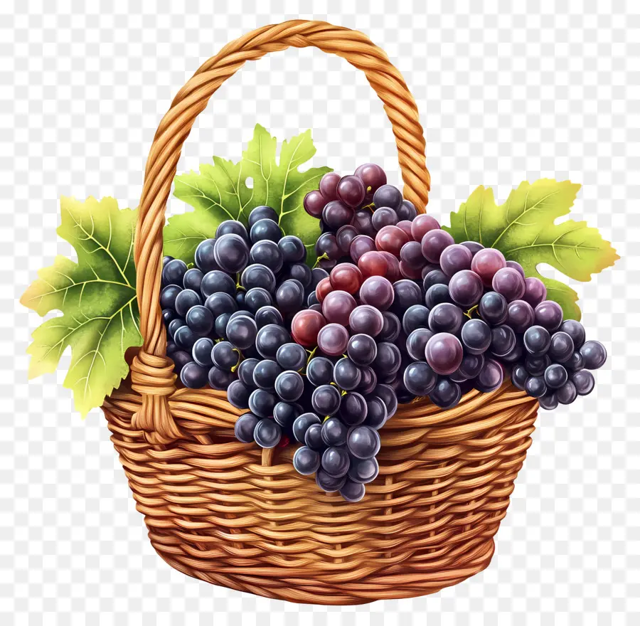 Uva，Cesta De Uvas PNG