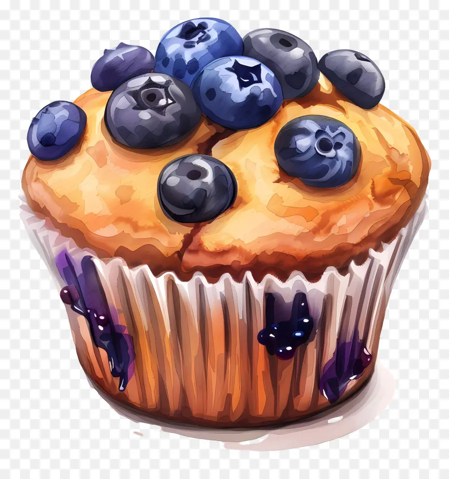 Muffin De Arándanos，Arándano PNG