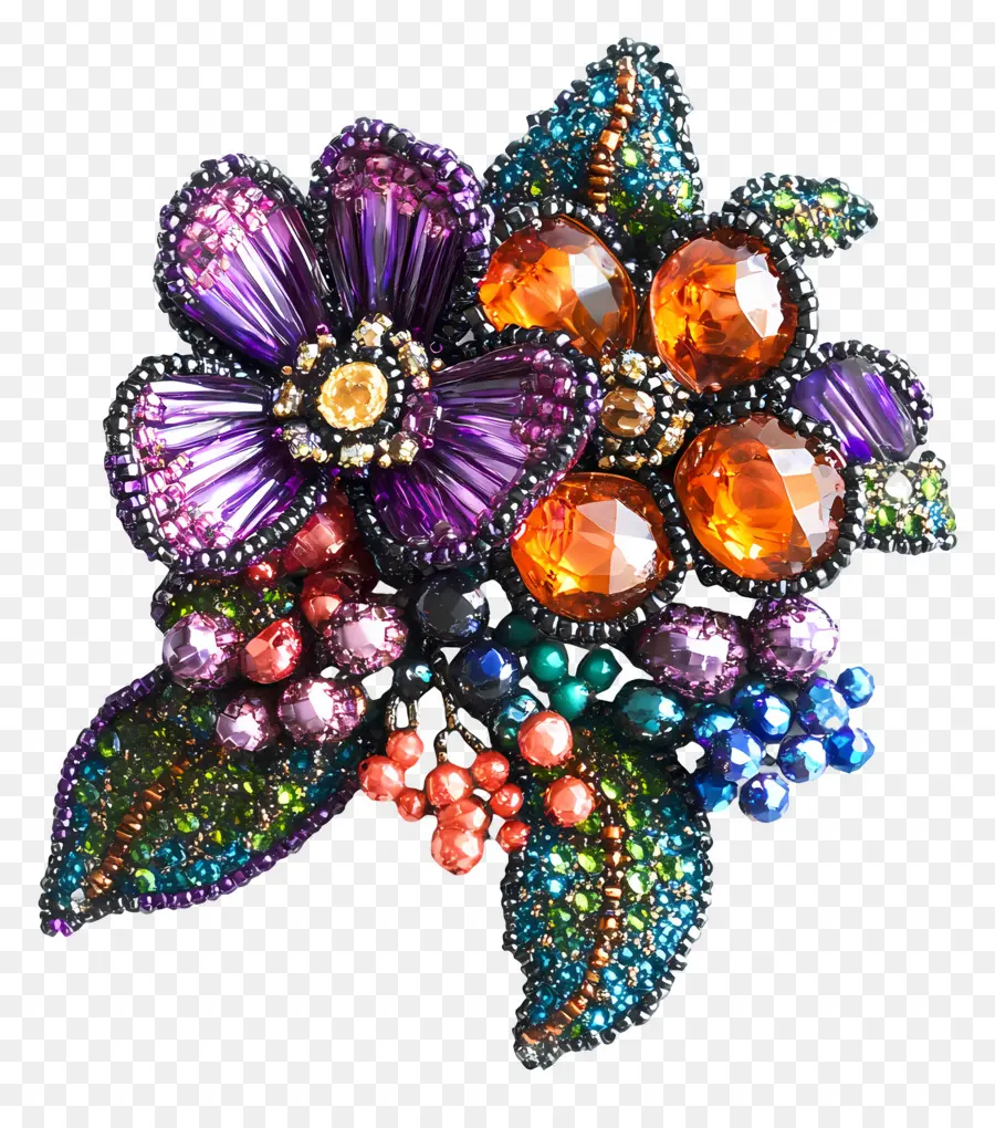 Broche，Broche De Cuentas De Colores PNG