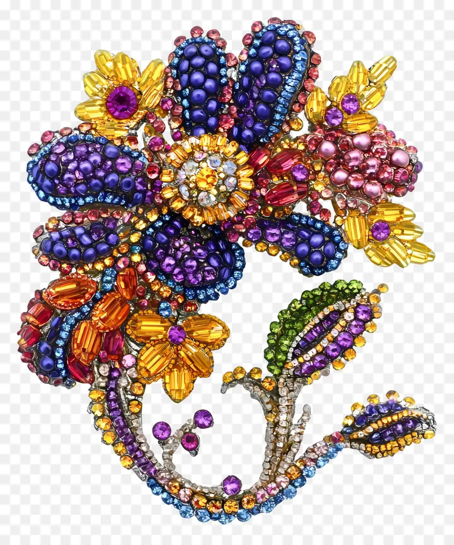 Broche，Flor De Cuentas PNG