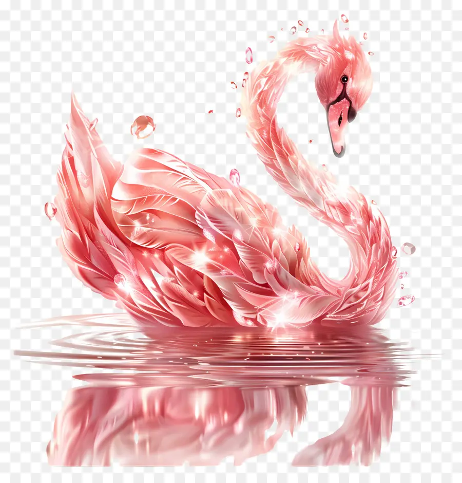 Cisne Rosa，Pájaro PNG