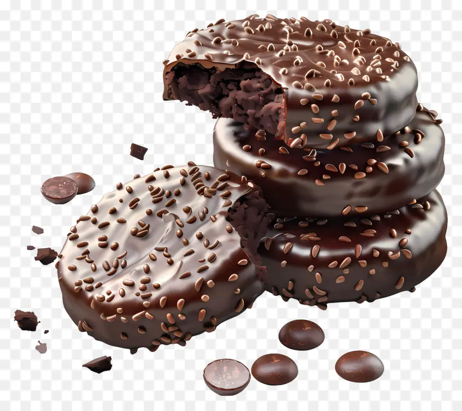 Galletas De Chocolate，Postre PNG