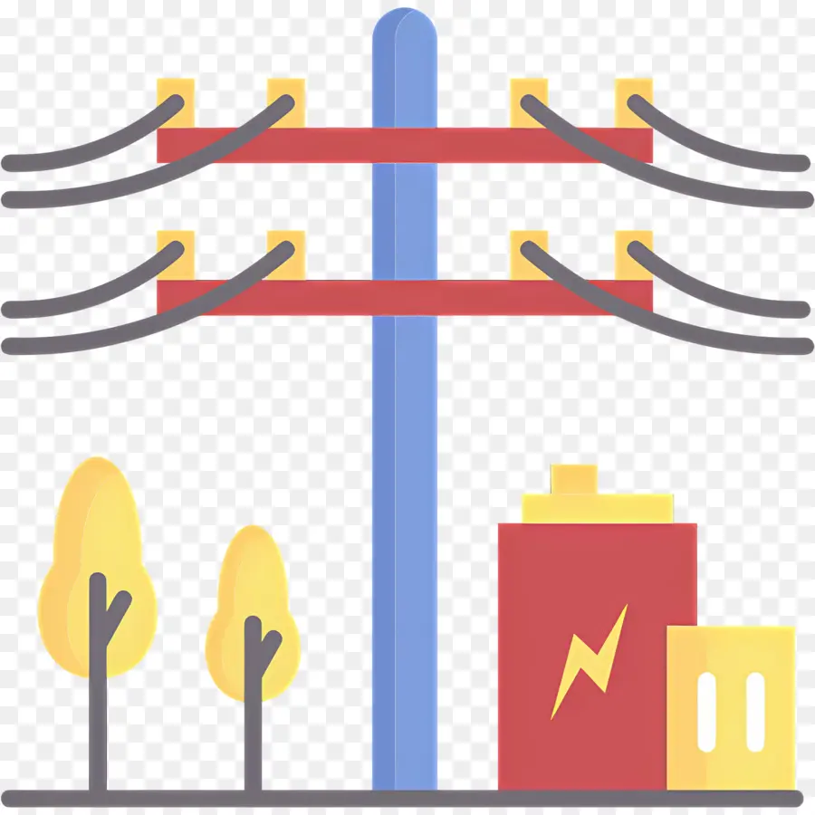 Transmisión Eléctrica，Líneas Eléctricas PNG