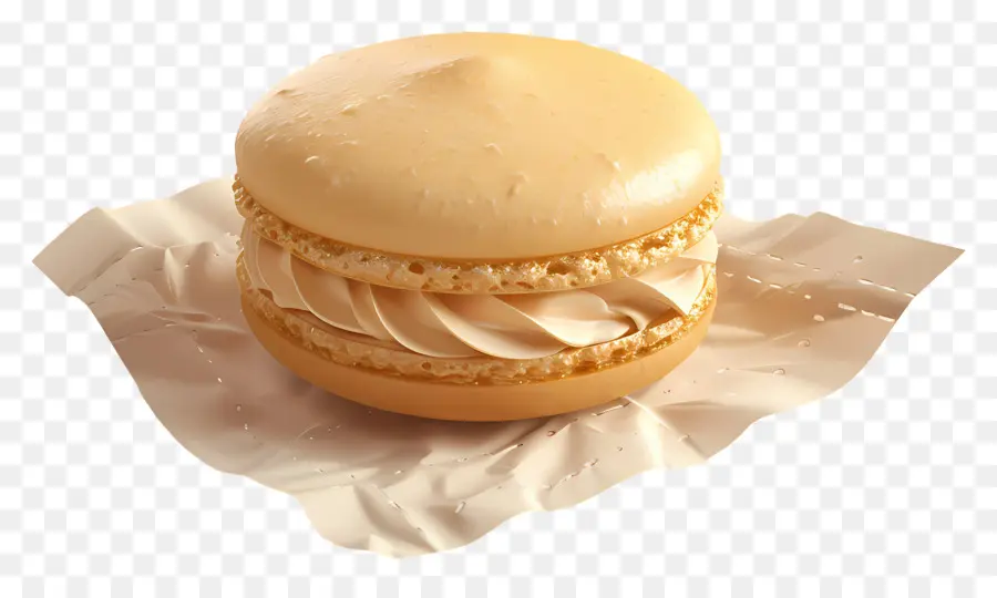 Macarrón，Crema PNG