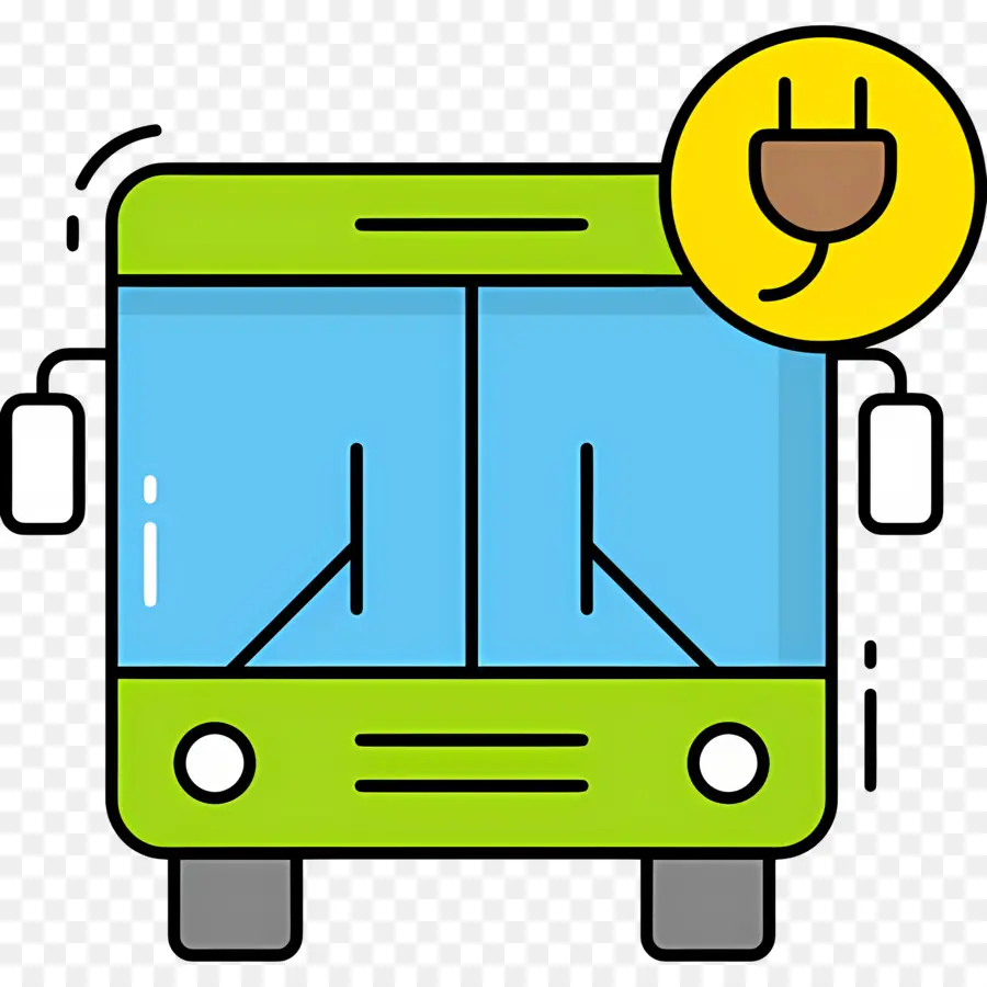 Autobús Eléctrico，Enchufar PNG