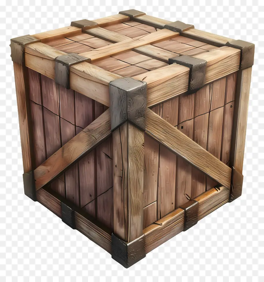 Caja De Madera De Carga，Caja De Madera PNG