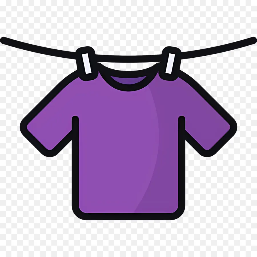 Tela Colgante，Camisa Morada PNG