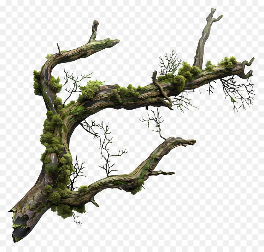 Musgo De Rama De árbol，Rama De árbol PNG