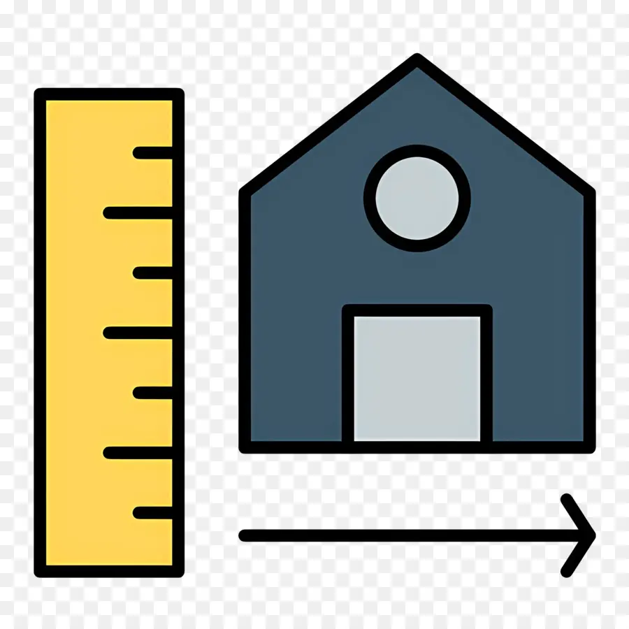 Dibujo De Construccion，Casa Y Gobernante PNG