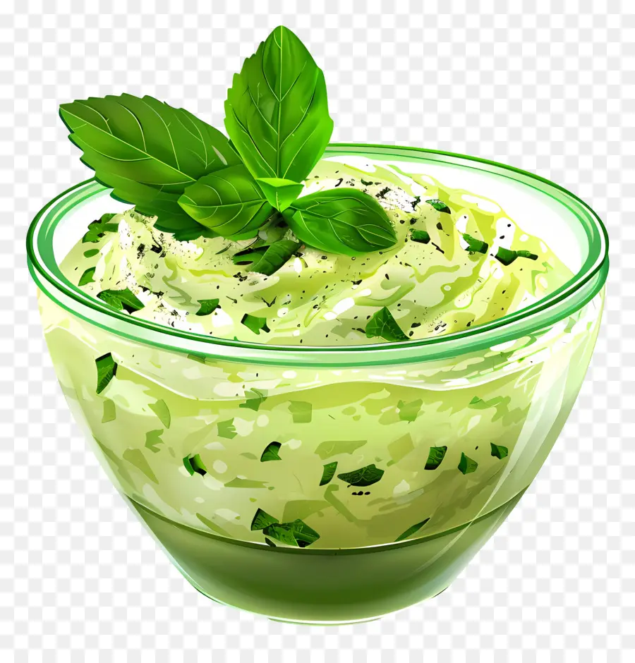 Raita Verde，Salsa De Hierbas PNG