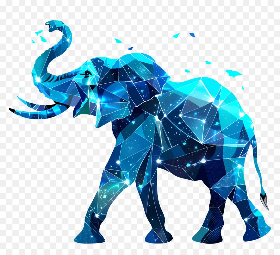 Silueta De Trompa De Elefante Arriba，Elefante PNG