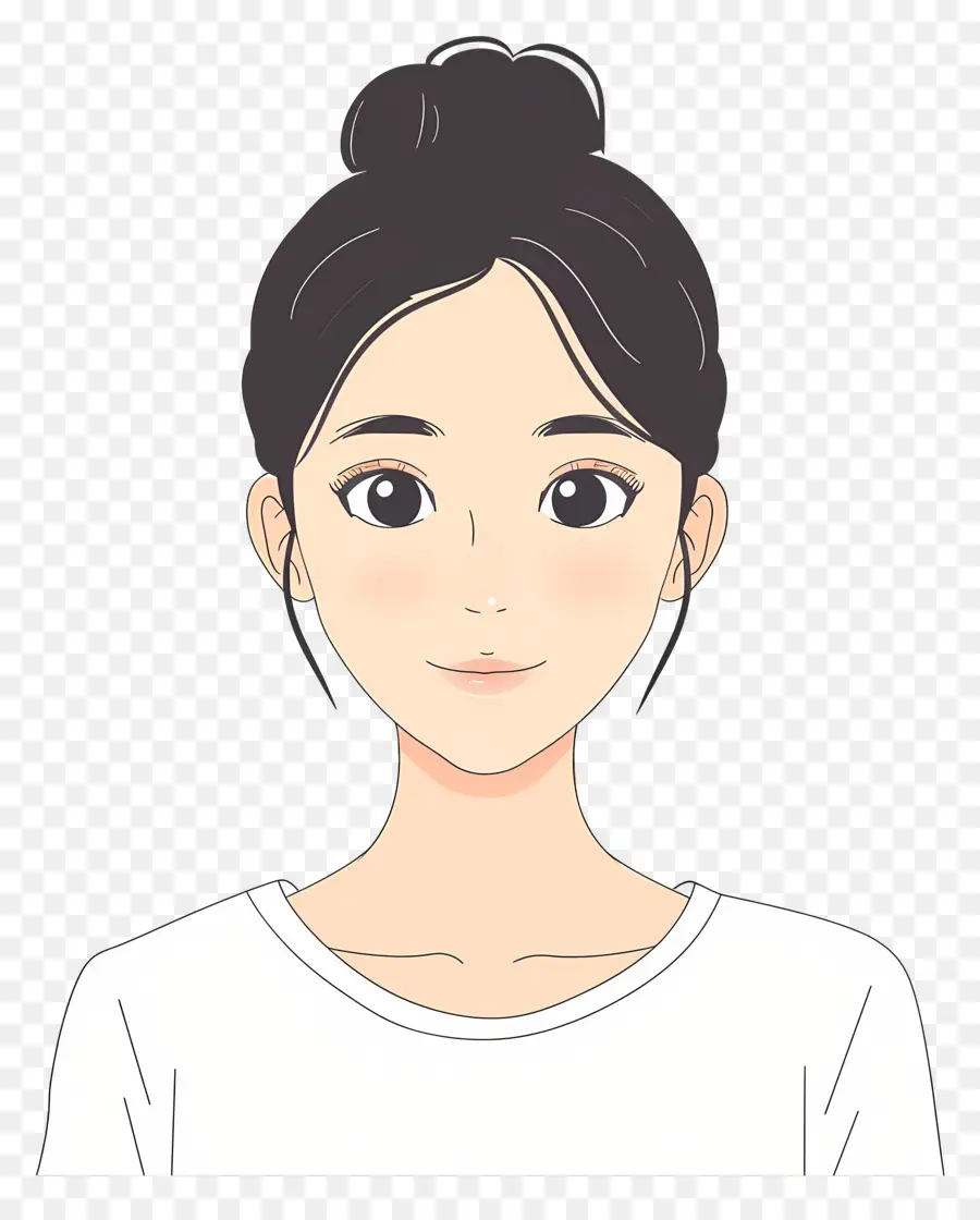 Mujer Coreana，Chica Anime PNG