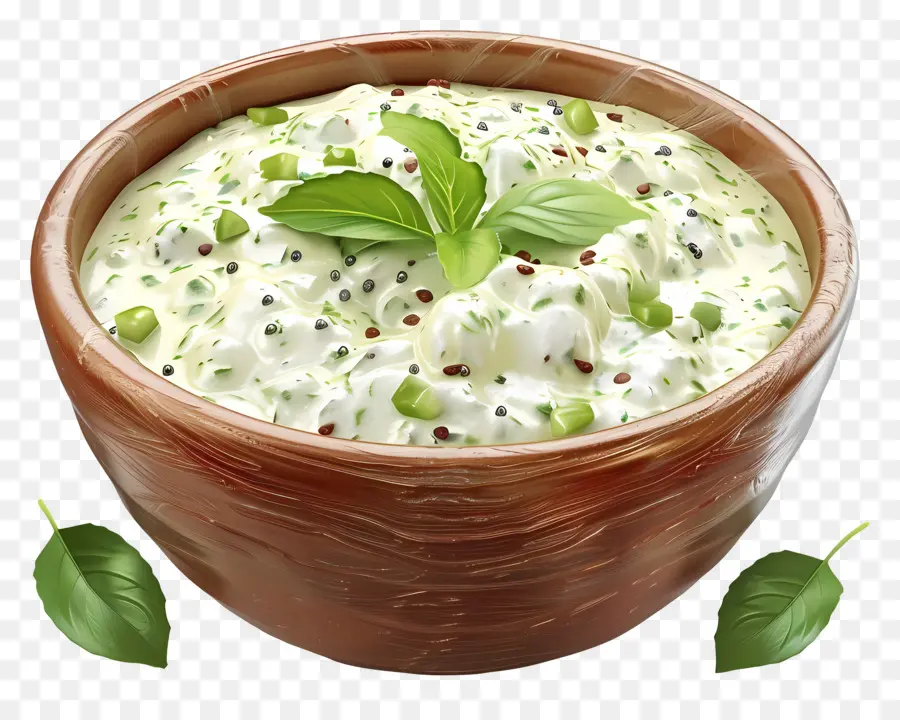 Raita Verde，Tazón De Salsa PNG