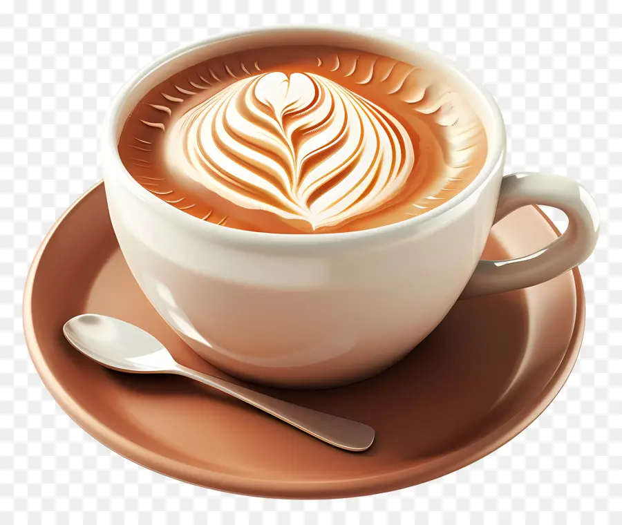 Capuchino，Arte Del Café Con Leche PNG