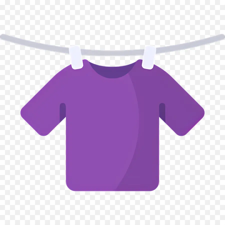 Tela Colgante，Camisa Morada PNG