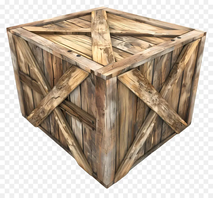 Caja De Madera De Carga，Caja De Madera PNG