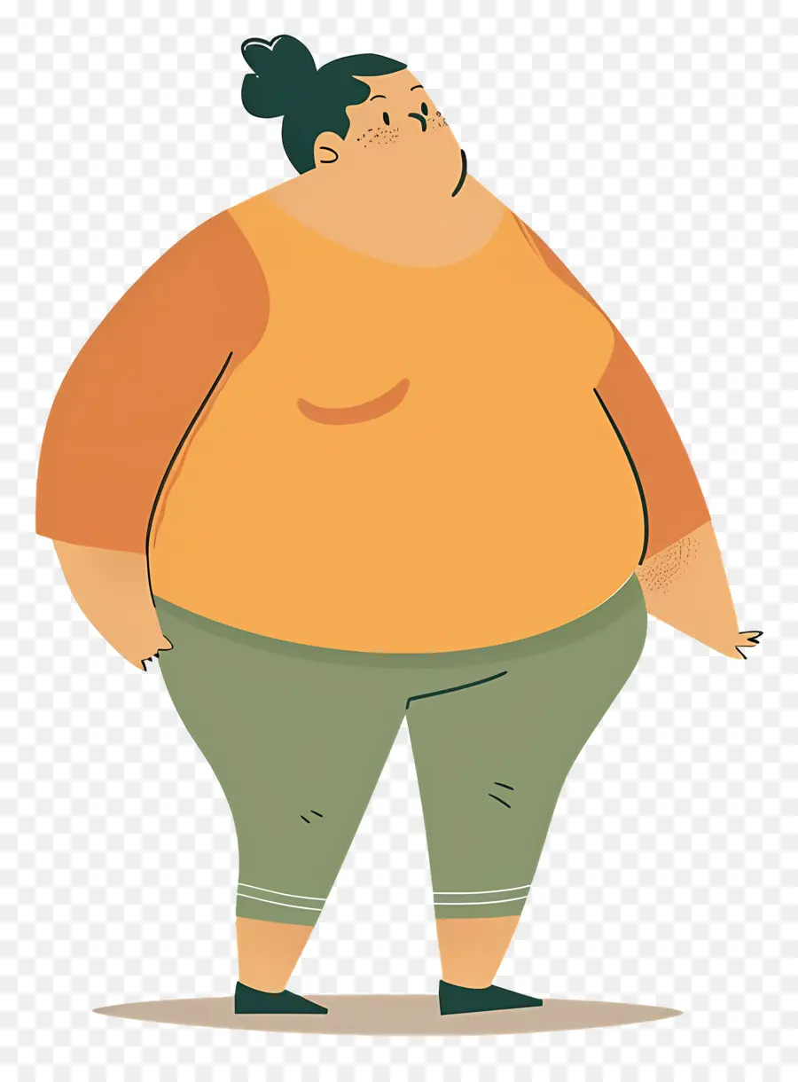 Gorda，Persona En Suéter PNG