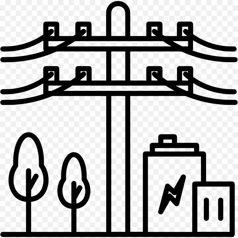 Transmisión Eléctrica，Líneas Eléctricas PNG