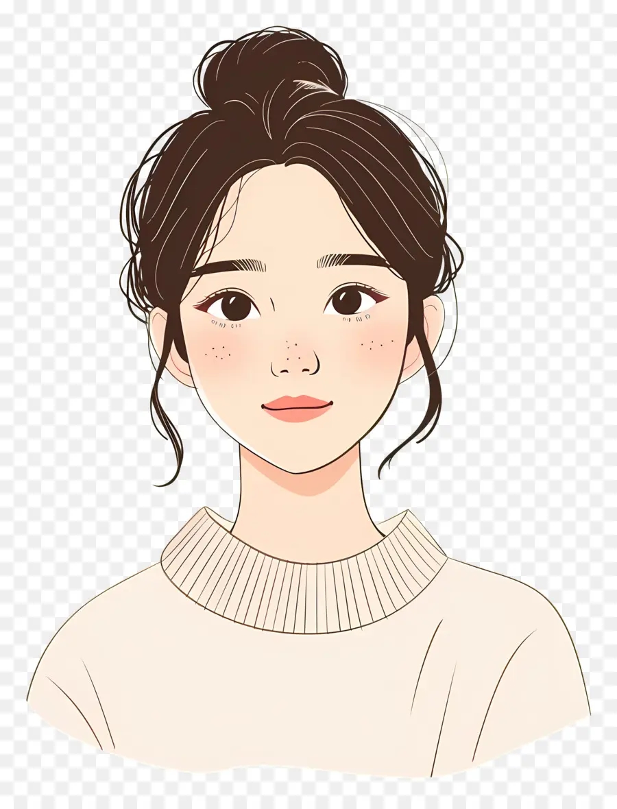 Mujer Coreana，Chica Anime PNG