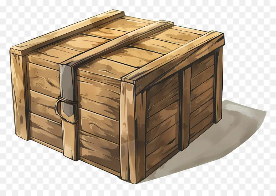 Caja De Madera De Carga，Caja De Madera PNG