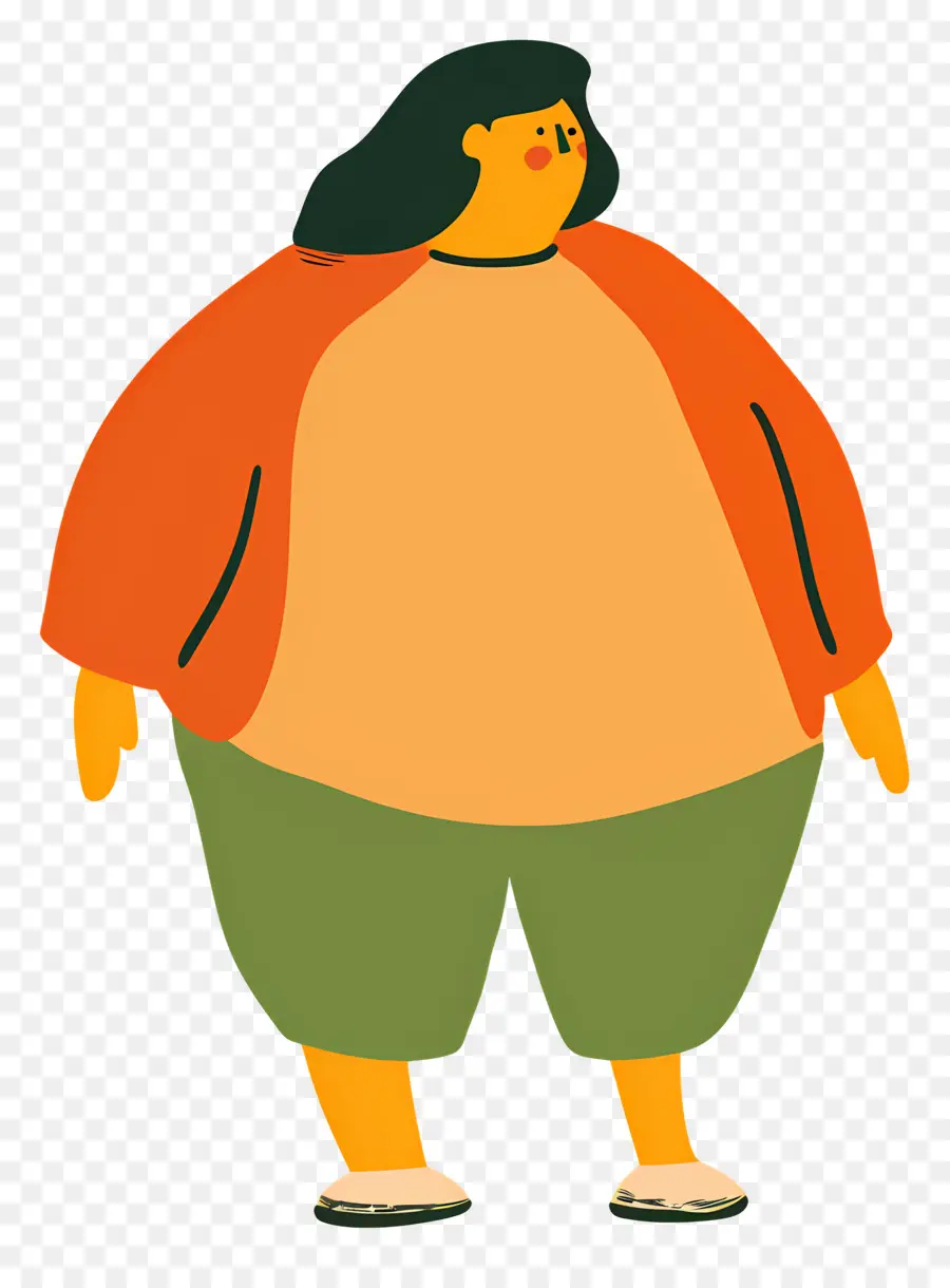 Gorda，Persona En Suéter PNG