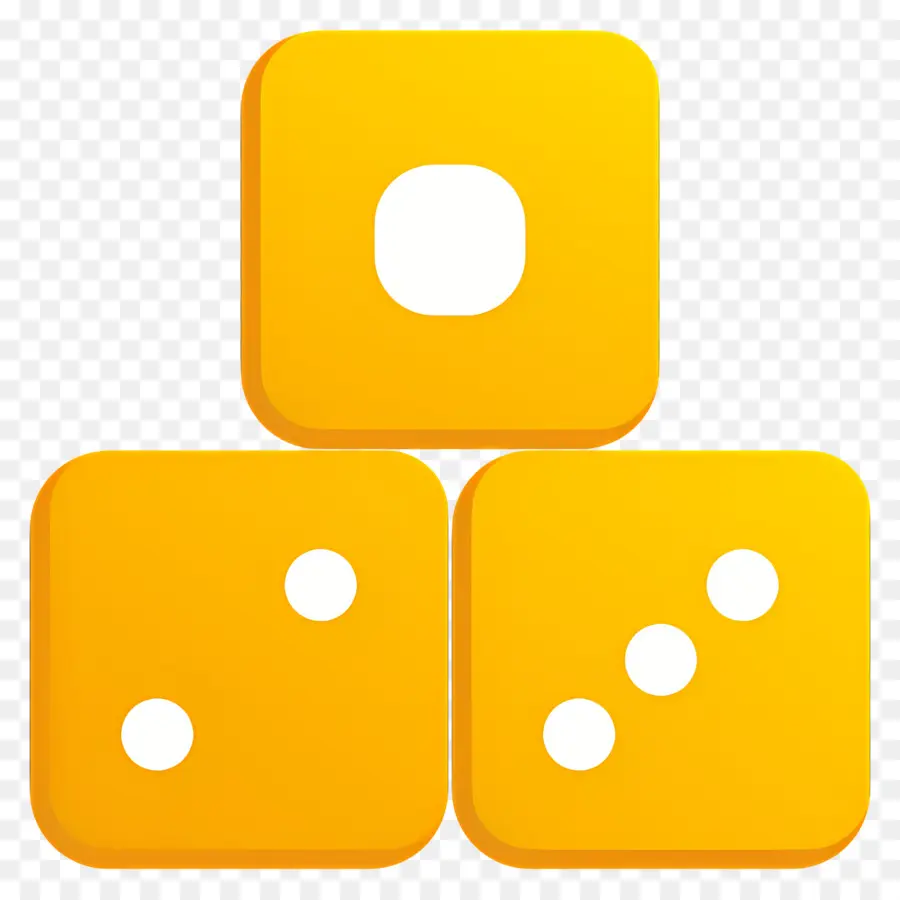 Dados De Casino，Dados Amarillos PNG