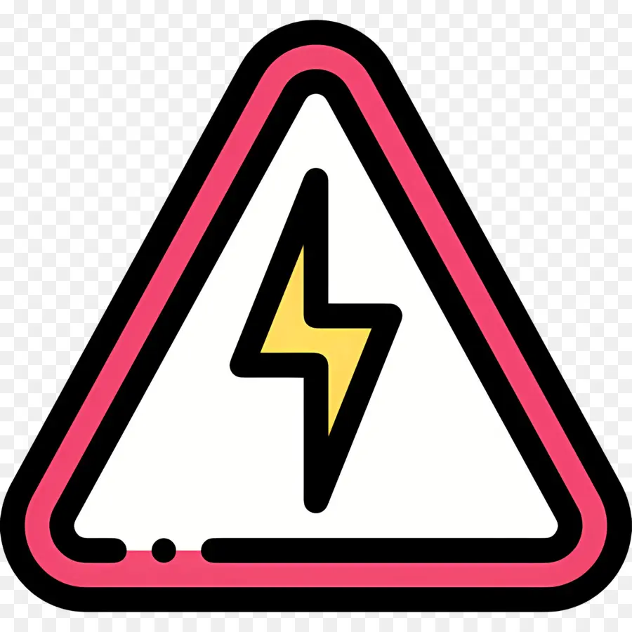 Advertencia Electrica，Rayo PNG