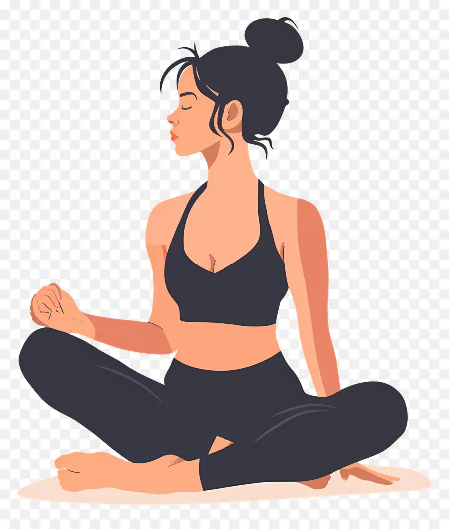 Mujer Fitness，Yoga PNG