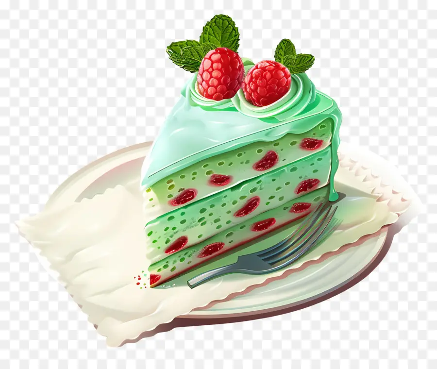 Pastel Fresco De Menta，Pastel PNG