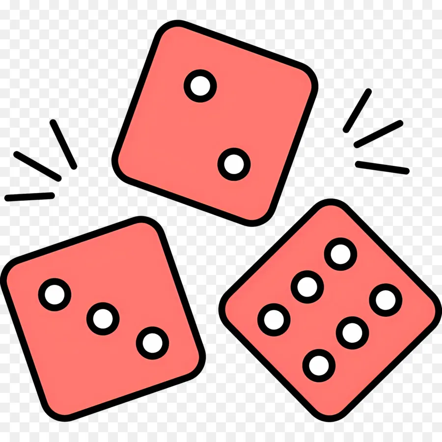 Dados De Casino，Dados Rojos PNG