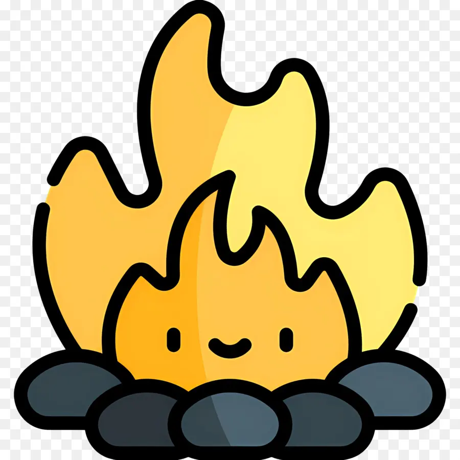 Fuego De Campamento，Fuego De Dibujos Animados PNG