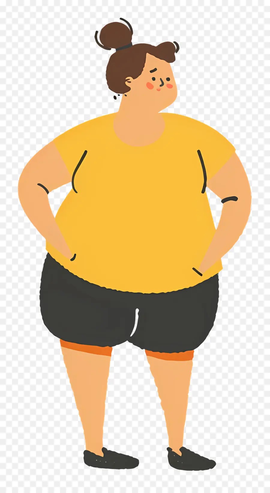 Gorda，Mujer Saludando PNG