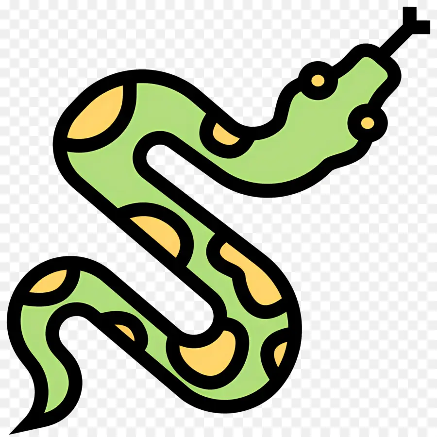 Serpiente，Serpiente Verde PNG