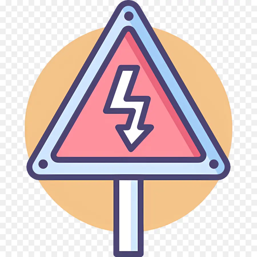 Advertencia Electrica，Señal De Advertencia Eléctrica PNG