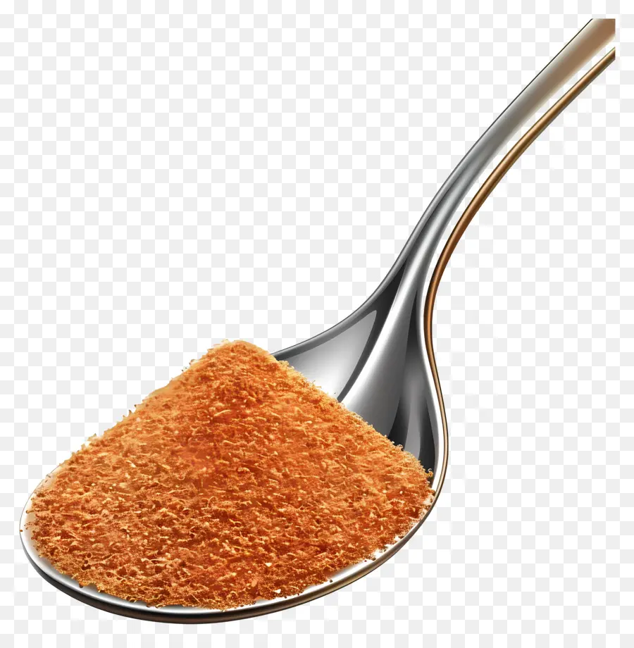 Masala En Polvo，Cuchara De Azúcar Morena PNG